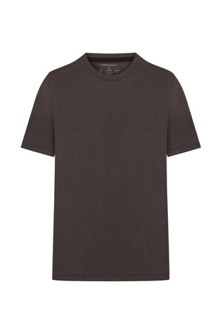 OSAKA | Rayon Luxe Touch - Kırışmaz - Qsimple Muscle Up Fit Hide Belly Tshirt - Roasted Espresso SIMPLEQLOTH