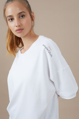 Qsimple  Relaxed Boyfriend Tee My Store