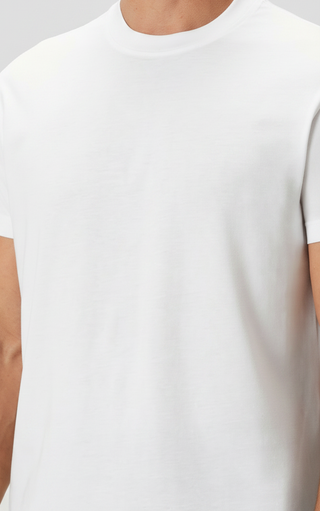 Cappadocia | Brushed Rayon Fluid - Qsimple Muscle Fit Hide Belly Tshirt - Off-White SIMPLEQLOTH