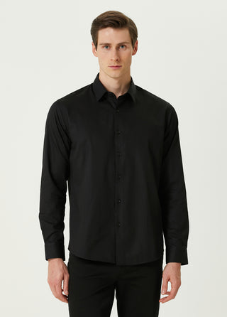 QSIMPLE Erkek Siyah Gömlek My Store