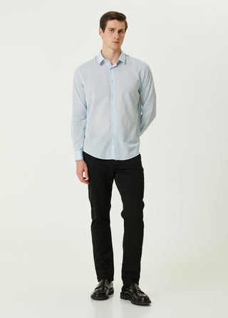 QSIMPLE Erkek Mykonos Blue Gömlek My Store