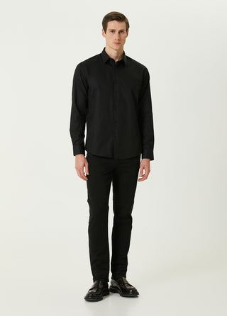 QSIMPLE Erkek Siyah Gömlek My Store