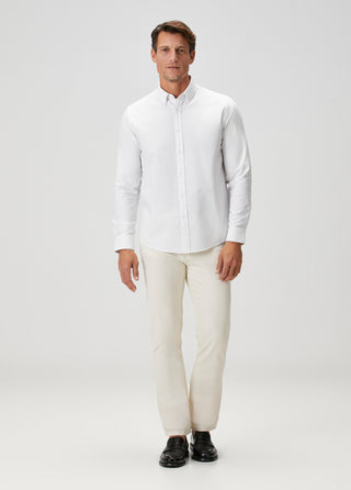 The Investor | Qsimple Muscle Fit Oxford Gömlek-Grey Stripe SIMPLEQLOTH