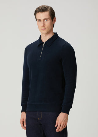 St. Moritz | Polo Yarım Fermuarlı Sweatshirt – Koyu Lacivert My Store