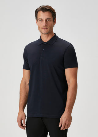 Heritage I Koyu Lacivert Premium Pamuk Pike Polo - Gizli Patlı & Formunu Koruyan Qsimple Muscle Fit (Kopya) My Store