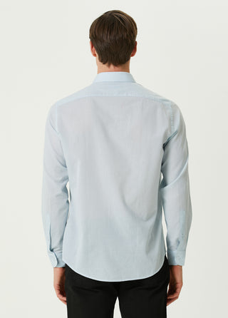 QSIMPLE Erkek Mykonos Blue Gömlek My Store