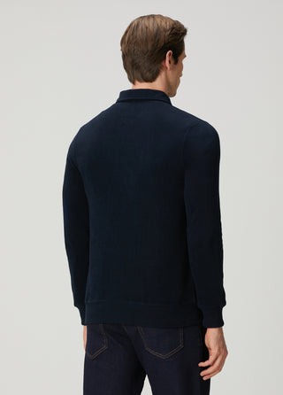 St. Moritz | Polo Yarım Fermuarlı Sweatshirt – Koyu Lacivert My Store