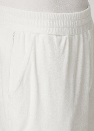 Qsimple Towelling Luxe Modal Beyaz Shorts SIMPLEQLOTH