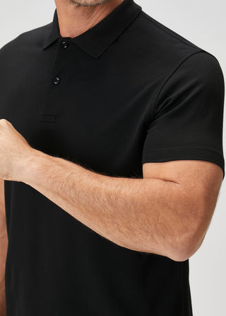 Heritage I Siyah Premium Pamuk Pike Polo - Gizli Patlı & Formunu Koruyan Qsimple Muscle Fit My Store
