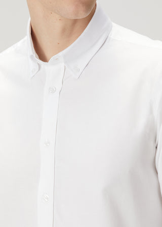 Qsimple Muscle Fit Oxford Beyaz Erkek Gömlek My Store