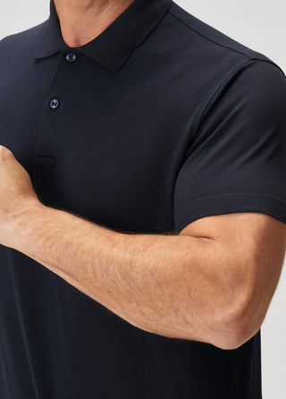 Heritage I Koyu Lacivert Premium Pamuk Pike Polo - Gizli Patlı & Formunu Koruyan Qsimple Muscle Fit (Kopya) My Store