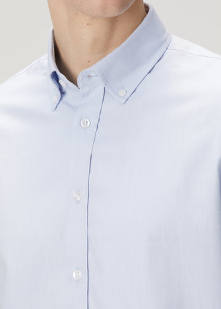 Qsimple Muscle Fit Oxford Mavi Erkek Gömlek My Store