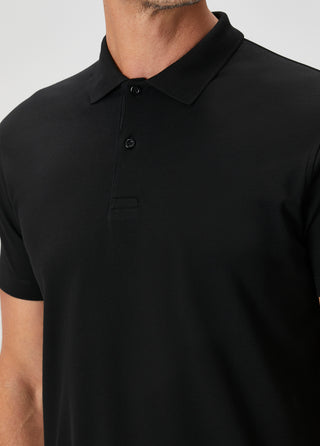 Heritage I Siyah Premium Pamuk Pike Polo - Gizli Patlı & Formunu Koruyan Qsimple Muscle Fit My Store