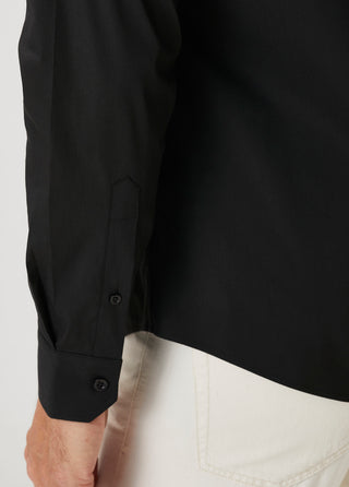 The Strategist | Travel B-Stretch Muscle Fit Gömlek-Siyah SIMPLEQLOTH