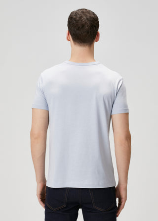 Bosphorus | Premium Modal Qsimple Muscle Up Fit Tişört – Light Blue Grey My Store