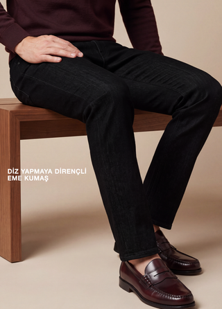Qsimple Power Stretch Jean | 4 Yönlü Esnek Kumaş — Black SIMPLEQLOTH