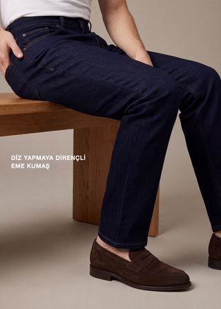 Qsimple Power Stretch Jean | 4 Yönlü Esnek Kumaş — İndigo SIMPLEQLOTH