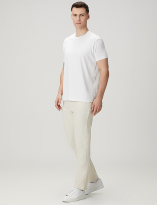 Copenhagen | Premium Interlok Qsimple Muscle Up Fit Tişört – Beyaz SIMPLEQLOTH