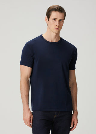 Kyoto | Modal Luxe Touch™ Qsimple Muscle Up Fit Tişört - Koyu Lacivert My Store