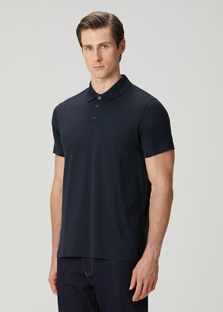 Monaco | Polo Kısa Kollu – Qsimple Muscle Up Fit T-shirt - Koyu Lacivert My Store