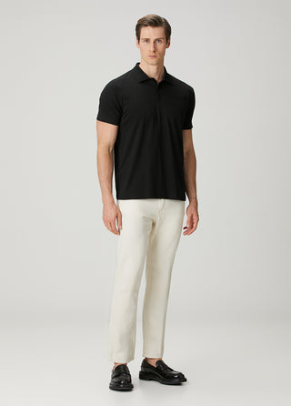 Monaco | Polo Kısa Kollu – Qsimple Muscle Up Fit T-shirt - Siyah My Store