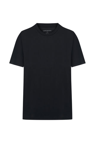 OSAKA | Rayon Luxe Touch - Kırışmaz - Qsimple Muscle Up Fit Hide Belly Tshirt - Volcanic Anthracite SIMPLEQLOTH