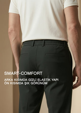PERGAMON | Kırışmaz 4 Yöne Esneyen Nefes Alabilen 7/24 Teknik Jogger Pantolon - Haki SIMPLEQLOTH