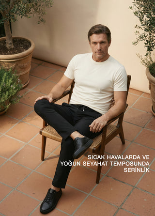PERGAMON | 4 Yöne Esneyen Nefes Alabilen 7/24 Teknik Jogger Pantolon - Siyah SIMPLEQLOTH