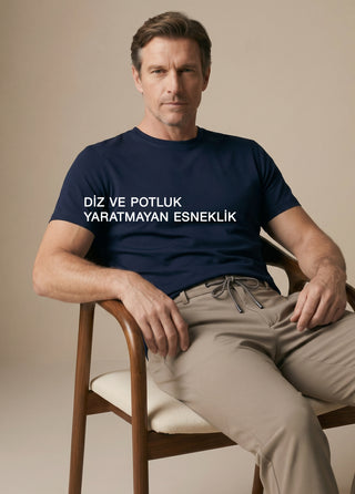 PERGAMON | 4 Yöne Esneyen Nefes Alabilen 7/24 Teknik Jogger Pantolon - Antik Vizon SIMPLEQLOTH