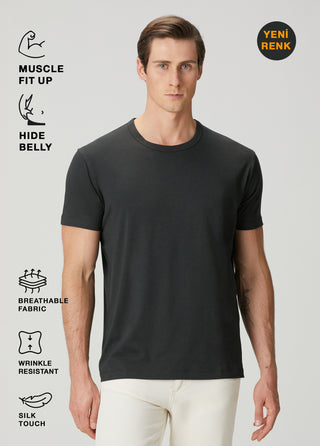 Bosphorus | Premium Modal Qsimple Muscle Up Fit Tişört – Steelsmoke My Store