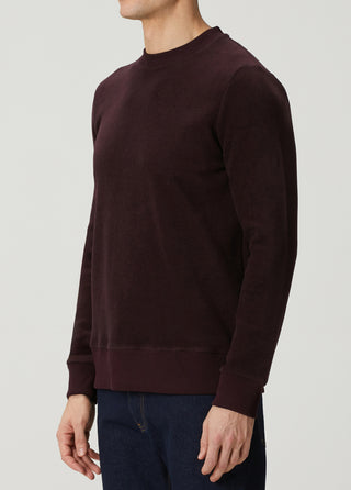 Stockholm | Bisiklet Yaka Sweatshirt-Bordo-Lacivert Melanj