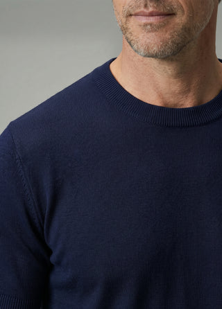 Tokyo | Rayon Silky Knit - Qsimple Muscle Fit Hide Belly Tshirt - Navy My Store