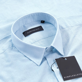 QSIMPLE Erkek Mykonos Blue Gömlek My Store